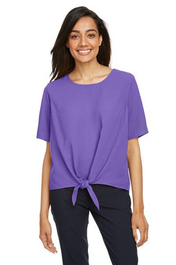 Devon & Jones DP617W - Ladies Perfect Fit Tie-Front Blouse