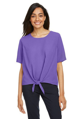 Devon & Jones DP617W - Ladies Perfect Fit Tie-Front Blouse
