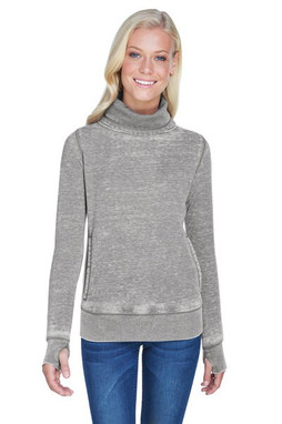 J. America JA8930 - Ladies Zen Fleece Cowl Neck