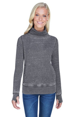 J. America JA8930 - Ladies Zen Fleece Cowl Neck