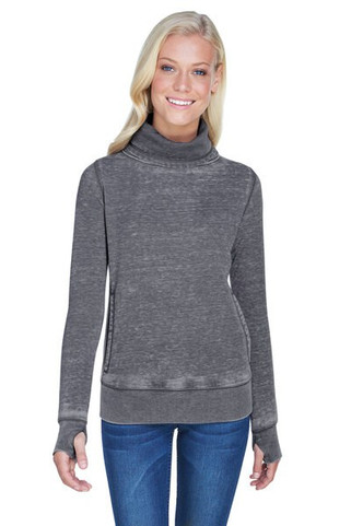 J. America JA8930 - Ladies Zen Fleece Cowl Neck