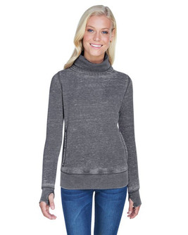 J. America JA8930 - Ladies Zen Fleece Cowl Neck