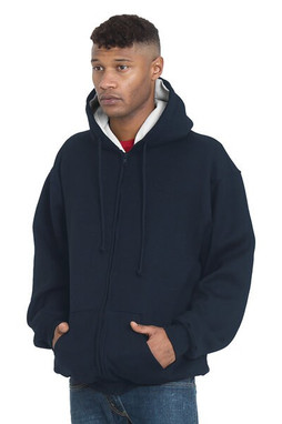 Bayside BA940 - Adult Super Heavy Thermal-Lined Full-Zip Hooded Sweatshirt