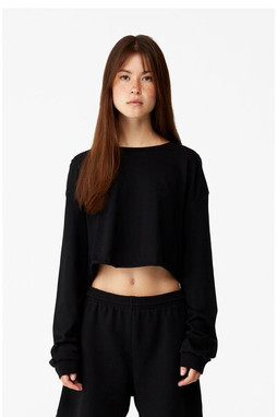 Bella+Canvas 6501B - FWD Fashion Ladies Cropped Long-Sleeve T-Shirt