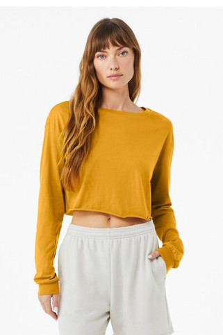 Bella+Canvas 6501B - FWD Fashion Ladies Cropped Long-Sleeve T-Shirt