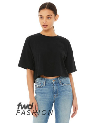Bella+Canvas 6482 - FWD Fashion Ladies Jersey Cropped T-Shirt