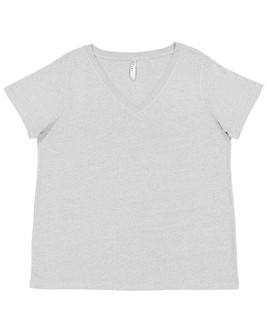 LAT 3817 - Ladies Curvy V-Neck Fine Jersey T-Shirt