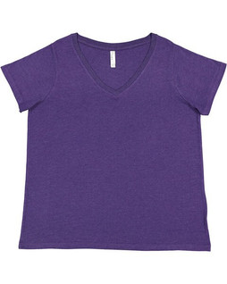 LAT 3817 - Ladies Curvy V-Neck Fine Jersey T-Shirt