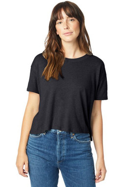 Alternative Apparel 5114BP - Ladies Headliner Cropped T-Shirt