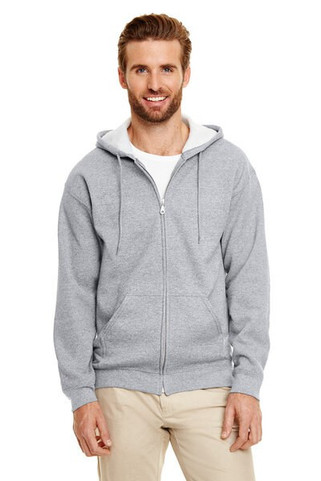 Gildan sweatshirt with zipper for men black