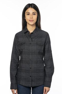 Burnside 5222 - LADIES' PLAID PATTERN WOVEN