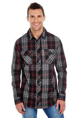 Burnside 8202 - LONG SLEEVE PLAID PATTERN WOVEN