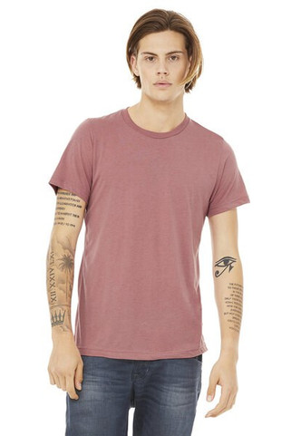 Bella+Canvas 3413 - Remera Unisex de tres materiales manga corta