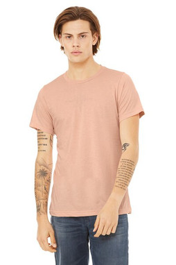 Bella+Canvas 3413 - Remera Unisex de tres materiales manga corta