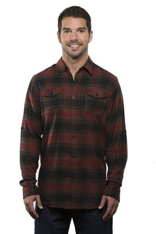 Burnside B8210 - Camisa de franela de manga larga