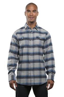 Burnside B8210 - Camisa de franela de manga larga