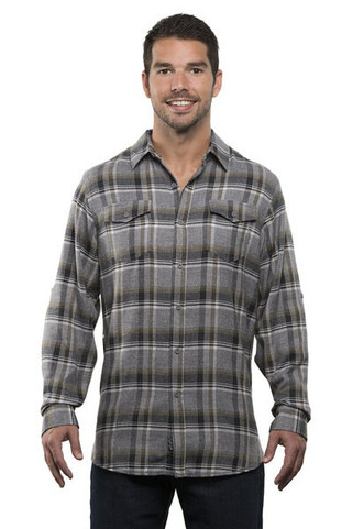 Burnside B8210 - Camisa de franela de manga larga