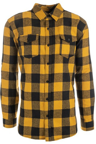 Burnside B8210 - Camisa de franela de manga larga