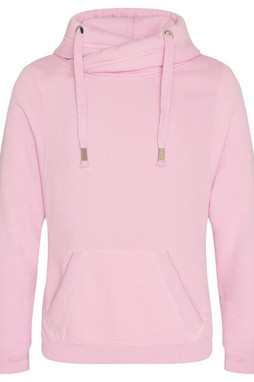 Just Hoods By AWDis JHA021 - Mens 80/20 Heavyweight Cross Over Neck Hooded Sweatshirt