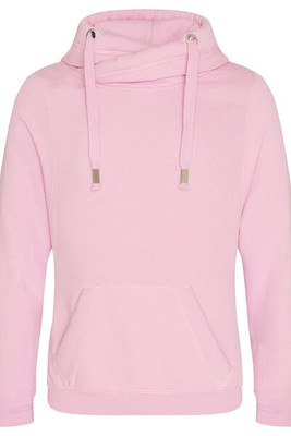 Just Hoods By AWDis JHA021 - Men's 80/20 Heavyweight Cross Over Neck Hooded Sweatshirt