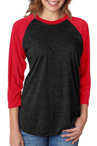 Next Level Apparel 6051 - Unisex Triblend 3/4-Sleeve Raglan