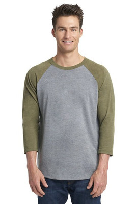 Next Level Apparel 6051 - Unisex Triblend 3/4-Sleeve Raglan