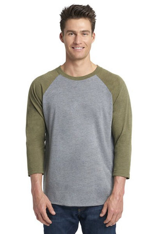 Next Level Apparel 6051 - Unisex Triblend 3/4-Sleeve Raglan