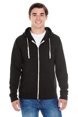 J. America J8872 - Adult Tri-Blend Fleece Full-Zip Hood