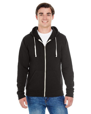 J. America J8872 - Adult Tri-Blend Fleece Full-Zip Hood