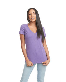 Next Level Apparel 6640 - Ladies CVC Deep V-Neck T-Shirt