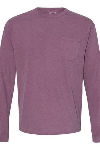 Comfort Colors 4410 - Remera de manga larga con bolsillo