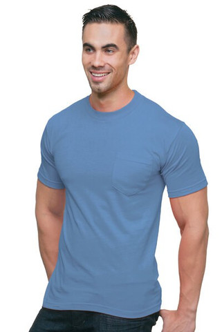 Bayside 3015 - Union-Made Short Sleeve T-Shirt with a Pocket