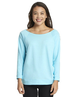 Next Level Apparel 6951 - Ladies French Terry 3/4-Sleeve Raglan