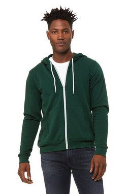 Bella+Canvas 3739 - Unisex Full-Zip Hooded Sweatshirt
