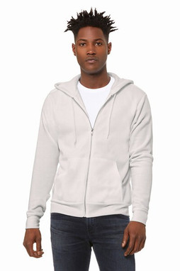 Bella+Canvas 3739 - Unisex Full-Zip Hooded Sweatshirt