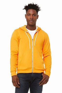 Bella+Canvas 3739 - Buzo unisex con cierre y capucha