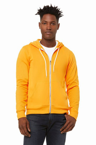 Bella+Canvas 3739 - Unisex Full-Zip Hooded Sweatshirt