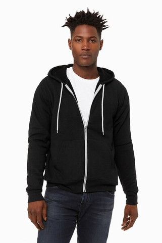 Bella+Canvas 3739 - Unisex Full-Zip Hooded Sweatshirt