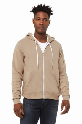 Bella+Canvas 3739 - Unisex Full-Zip Hooded Sweatshirt