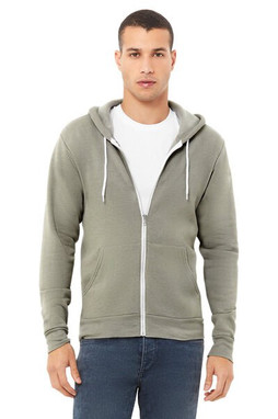Bella+Canvas 3739 - Unisex Full-Zip Hooded Sweatshirt