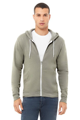 Bella+Canvas 3739 - Unisex Full-Zip Hooded Sweatshirt