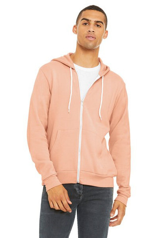 Bella+Canvas 3739 - Unisex Full-Zip Hooded Sweatshirt