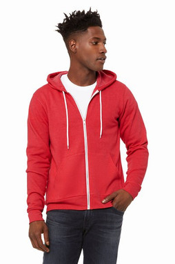 Bella+Canvas 3739 - Unisex Full-Zip Hooded Sweatshirt