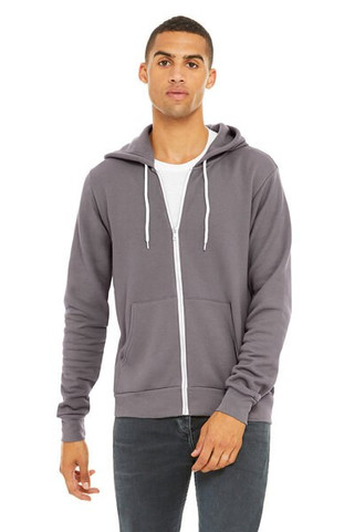 Bella+Canvas 3739 - Unisex Full-Zip Hooded Sweatshirt