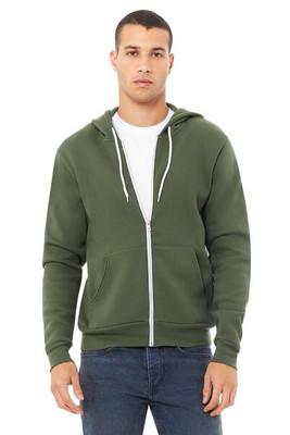 Bella+Canvas 3739 - Buzo unisex con cierre y capucha