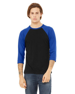 Bella+Canvas 3200 - Unisex 3/4-Sleeve Baseball T-Shirt