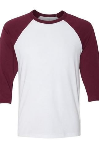 Bella+Canvas 3200 - Unisex 3/4-Sleeve Baseball T-Shirt