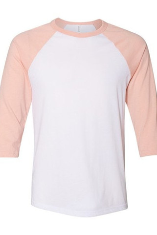 Bella+Canvas 3200 - Unisex 3/4-Sleeve Baseball T-Shirt