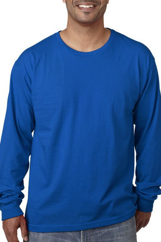 Bayside 5060 - USA-Made 100% Cotton Long Sleeve T-Shirt