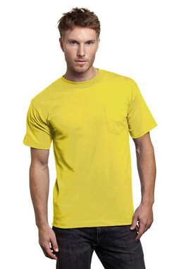 Bayside 7100 - USA-Made Short Sleeve T-Shirt with a Pocket